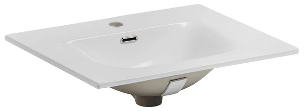 Biała prostokątna umywalka ceramiczna F8-T76