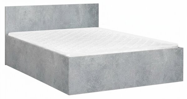 Łóżko SOFIA 120 x 200 cm, beton Stelaż: Ze stelażem listwowym rolowanym, Materac: Bez materaca