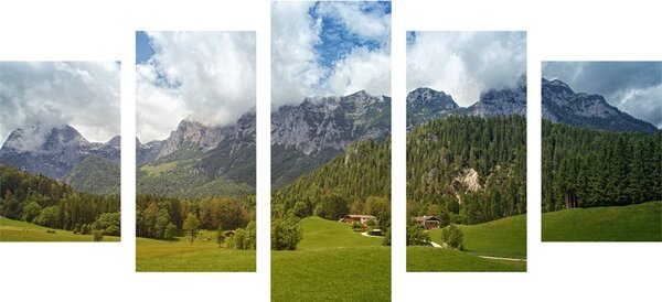 5-częściowy obraz malownicza Austria