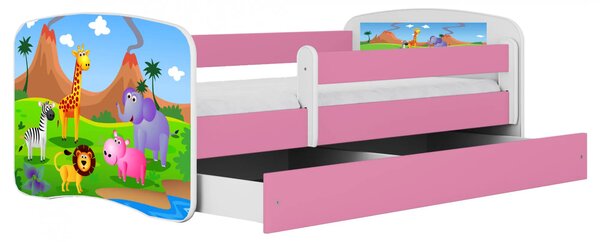 Łóżko dla dziewczynki z materacem mix 80x180 F2-C41