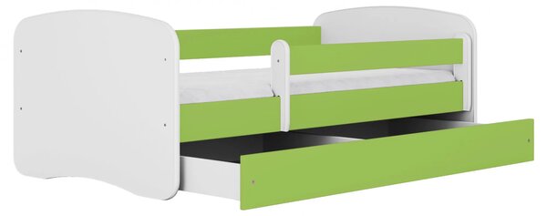 Łóżko dla dziecka z szufladą 70x140 zielone M6-M05