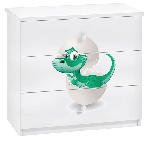 Komoda dziecięca z szufladami dino W0-W27