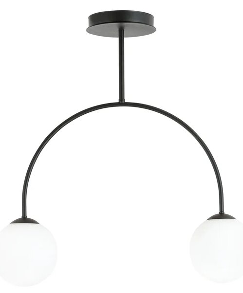 Loftowa lampa sufitowa z mlecznymi kloszami - 4X D114 L7-N70