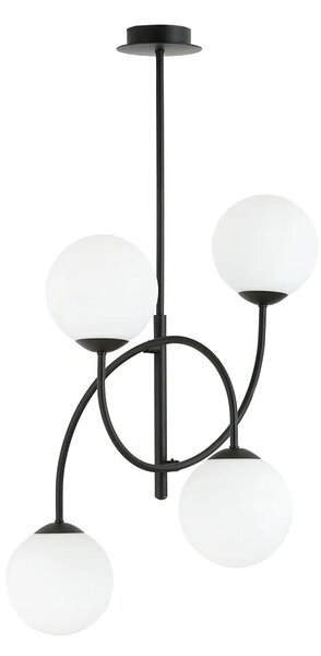 Lampa sufitowa w stylu loft z mlecznymi kloszami D116 S5-D91