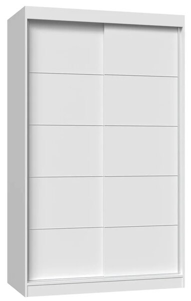 Biała Szafa Przesuwna Ze Szprosami 120 Cm K1-N62