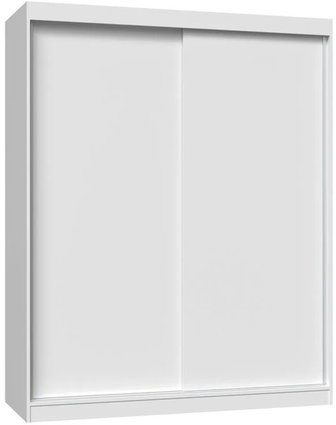 Garderoba biała z przesuwnymi drzwiami 160 cm C6-M60