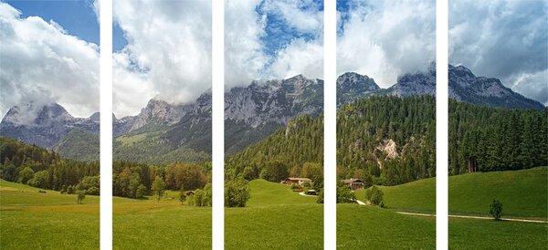 5-częściowy obraz malownicza Austria