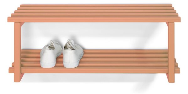 Łososiowa metalowa wisząca szafka na buty 71x26x34 cm Marco – Spinder Design