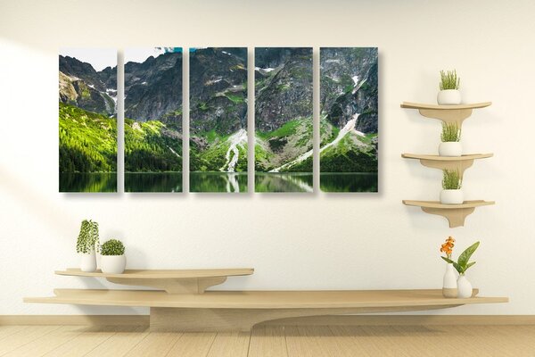 5-częściowy obraz Morskie Oko w Tatrach