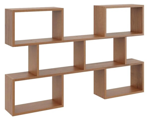 Minimalistyczna półka wisząca w kolorze orzecha R2-P01
