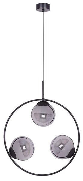 Okrągła lampa wisząca z grafitowymi kloszami - 5X A201 M0-G89