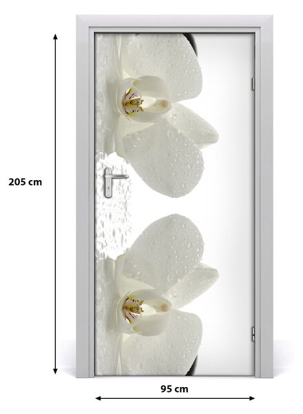 Naklejka samoprzylepna okleina Orchidea i kamienie
