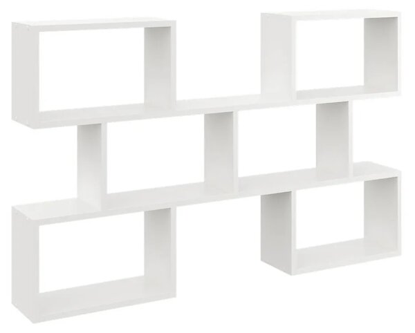 Biała minimalistyczna półka na książki N7-K19