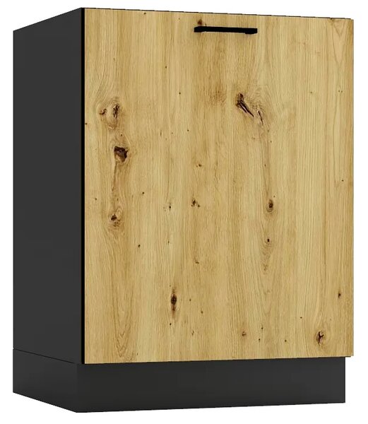 Szafka na płytę indukcyjną grafit + dąb artisan S5-K85