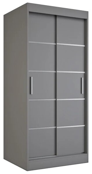 Antracytowa szafa przesuwna G5-K69