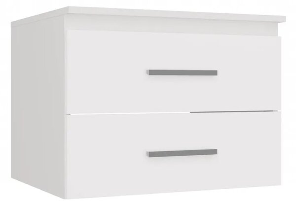 Biała szafka łazienkowa z szufladami 60 cm K2-W16