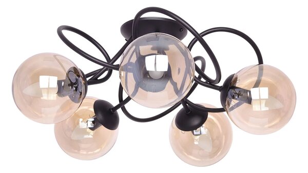 Pięcioramienna nowoczesna lampa sufitowa - 5X A207 C4-D79