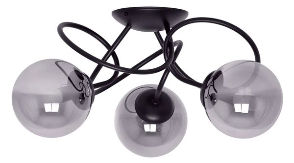 Lampa sufitowa z 3 grafitowymi kloszami - A210-Livera
