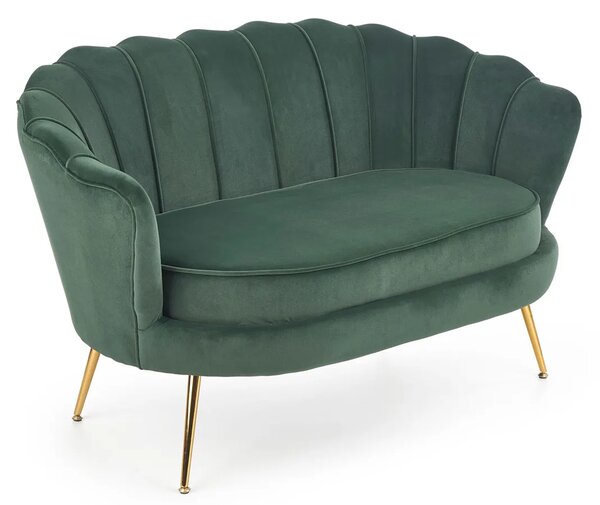 Zielona tapicerowana sofa glamour R1-N66