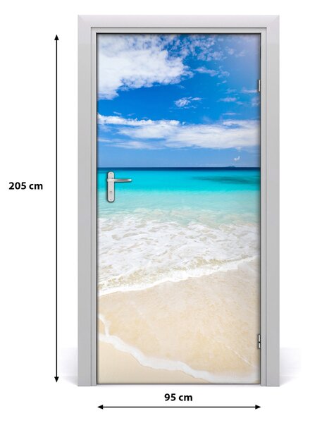 Naklejka fototapeta na drzwi Tropikalna plaża