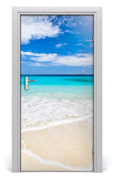 Naklejka fototapeta na drzwi Tropikalna plaża