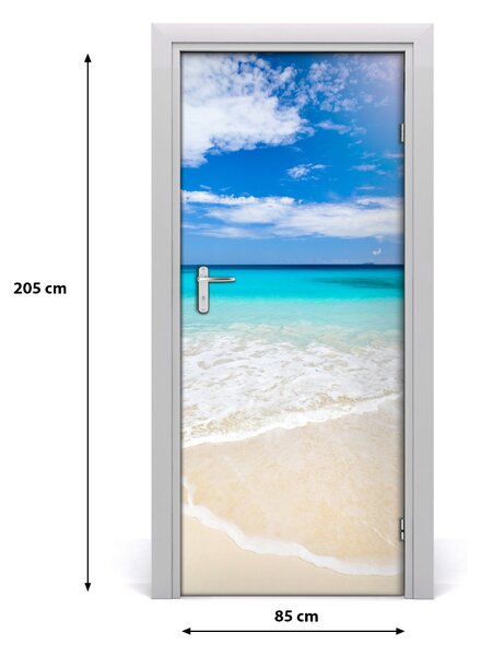 Naklejka fototapeta na drzwi Tropikalna plaża