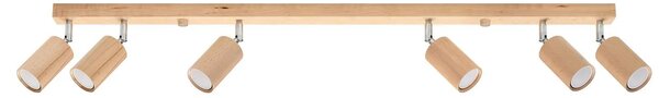 Skandynawski drewniany plafon punktowy - A184 W6-R27