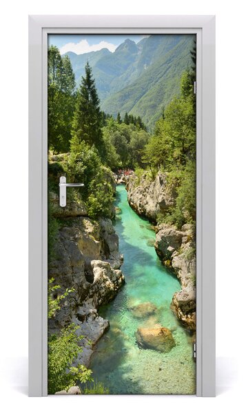Naklejka fototapeta na drzwi Potok górski