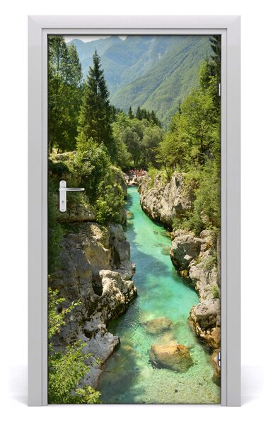 Naklejka fototapeta na drzwi Potok górski