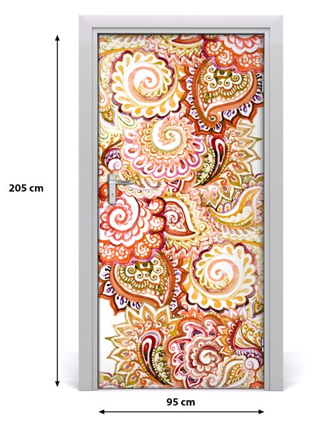 Naklejka samoprzylepna na drzwi Ornamenty