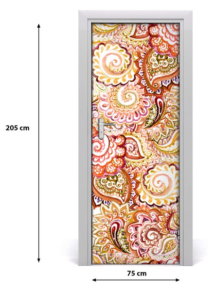 Naklejka samoprzylepna na drzwi Ornamenty