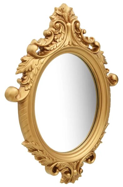 Owalne Złote Lustro W Stylu Glamour L6-B99