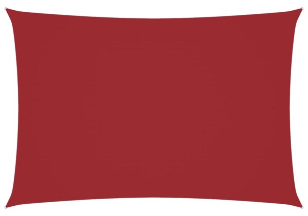 Prostokątny żagiel ogrodowy, tkanina oxford 2,5x4,5 m, czerwony