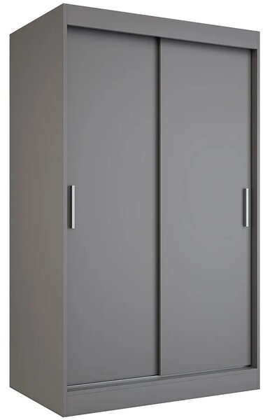 Antracytowa szafa przesuwna 120 cm N4-Z67