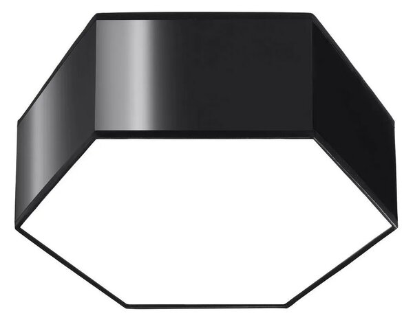 Czarny geometryczny plafon 11,5 cm - S747 D6-N46
