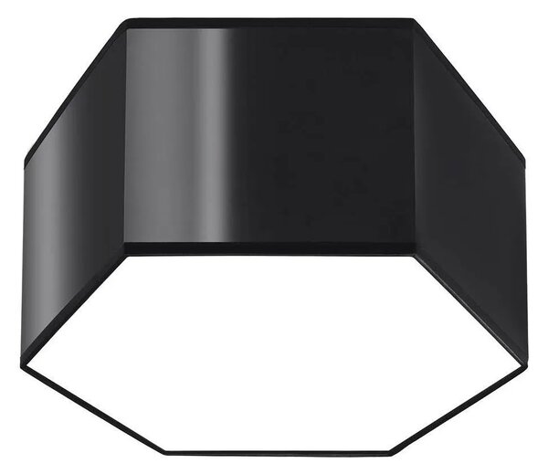 Czarny plafon sześciokąt 15,5 cm - S749 N5-F70