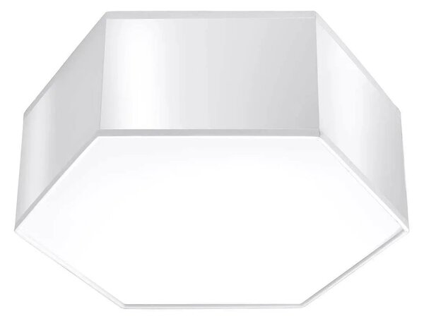 Biały nowoczesny plafon sześciokąt 11,5 cm - S747 D7-R93
