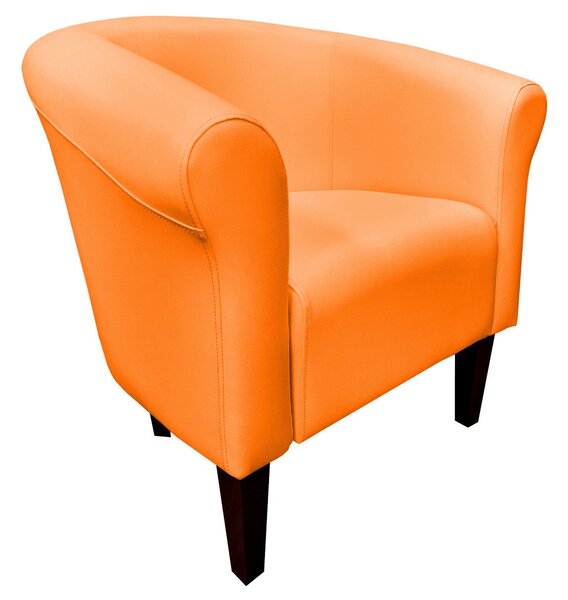 Fotel Milo D20 pomarańczowy nogi 20 venge