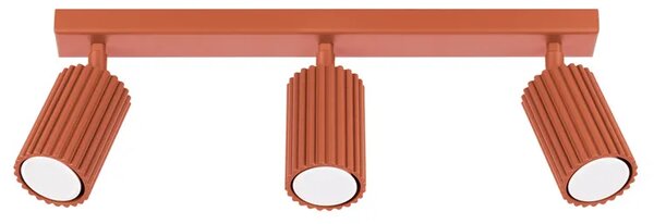 Nowoczesna czerwona lampa sufitowej - 3X D307 C3-M88
