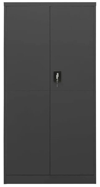 Antracytowa stalowa szafa na klucz B6-F28