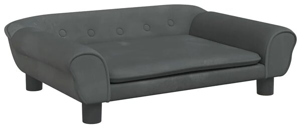 Dziecięca sofa z aksamitnym wykończeniem antracyt M7-S82