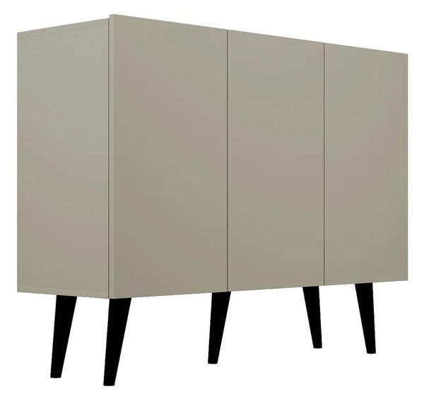 Szara komoda na nóżkach T8-Z02
