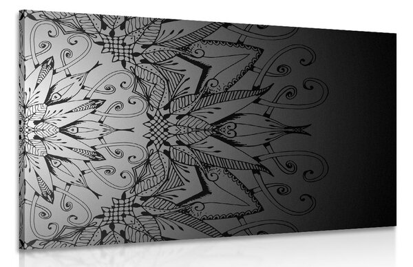 Obraz Mandala w wersji czarno-białej