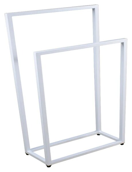 Biały metalowy stojak na ręczniki 75 cm A9-K36