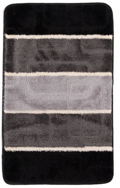 Stylowy czarny dywanik łazienkowy T9-E58