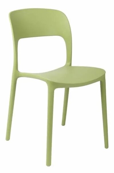 Limonkowe minimalistyczne krzesło B3-Z15