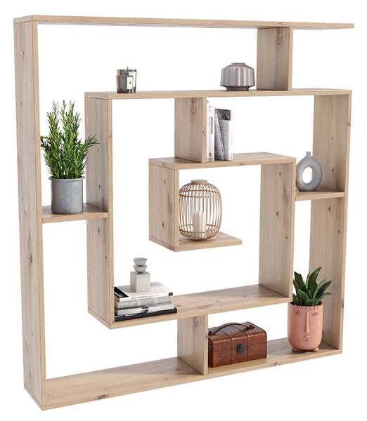 Wielopoziomowy Regał Nowoczesny Dąb Artisan 60 Cm W7-T18