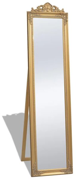 Złote stojące lustro w stylu glamour L7-A39