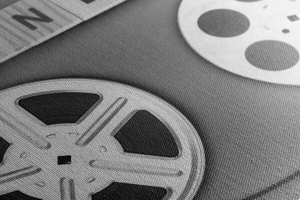 Obraz taśma filmowa czarno-biała