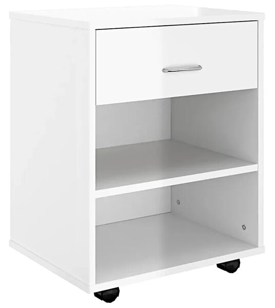 Biały kontenerek pod biurko połysk W1-R87